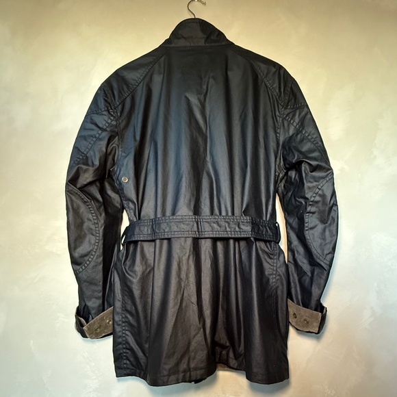 Belstaff, Black, Roadmaster Waxed, Waterproof, Belted Jacket - Picture 3 of 8